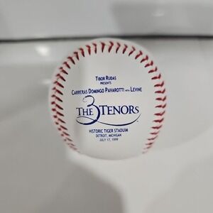 The Three Tenors 1999 Tiger Stadium Carreras-Domingo-Pavarotti Souvenir Baseball